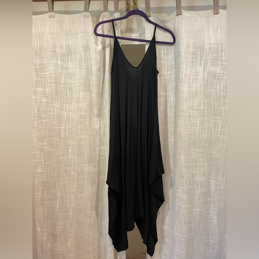 Dark Navy Blue/Black Romper (Organic Cotton)